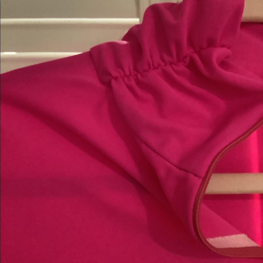 SOLD. Jude Connally Hot Pink Quarter Zip Ashley Top Size Small - Picture 9 of 10